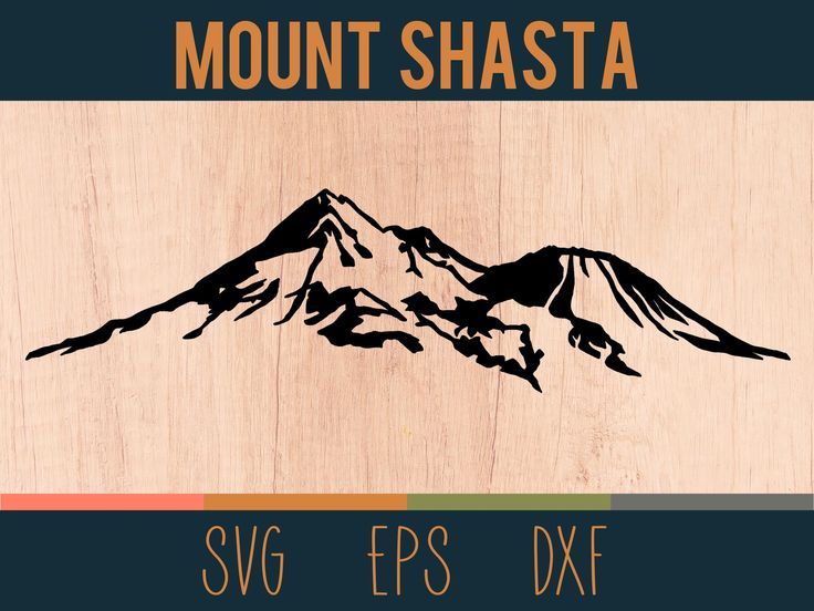 the mountain shasta svg files are available for use on woodworking projects