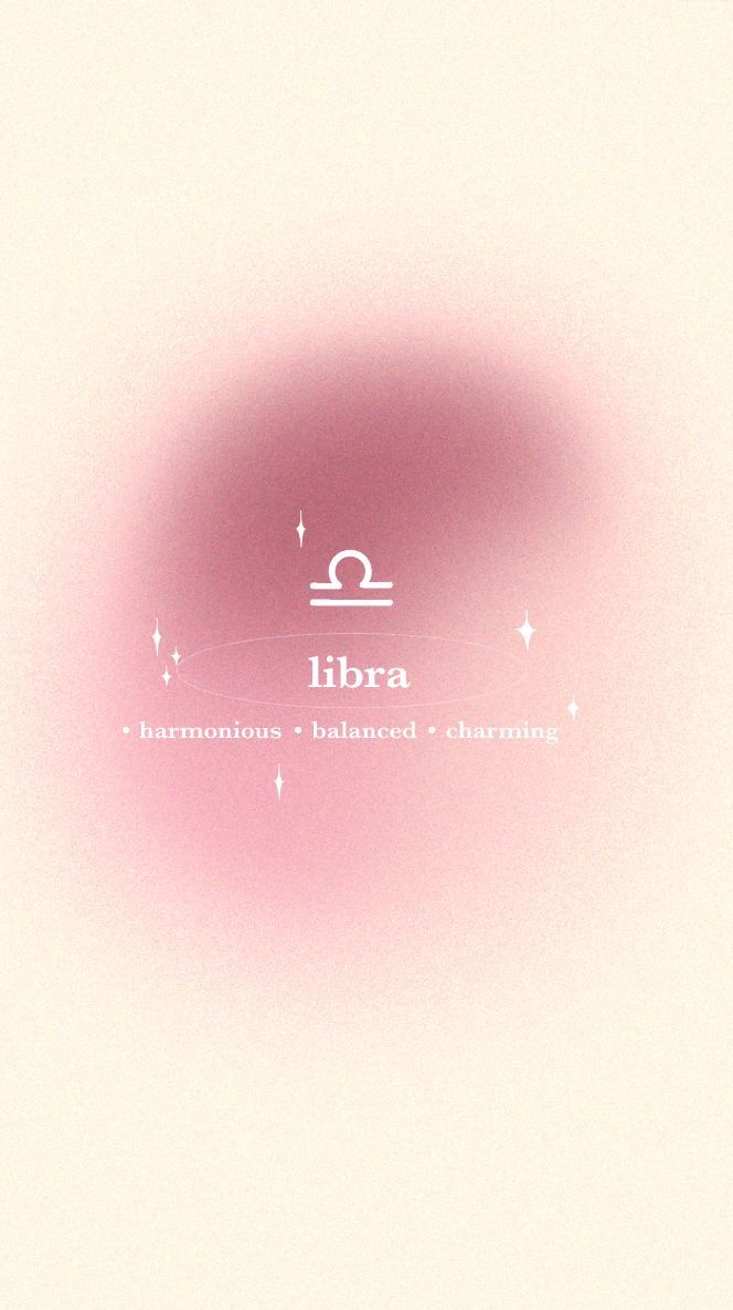 a pink and white photo with the word libra on it