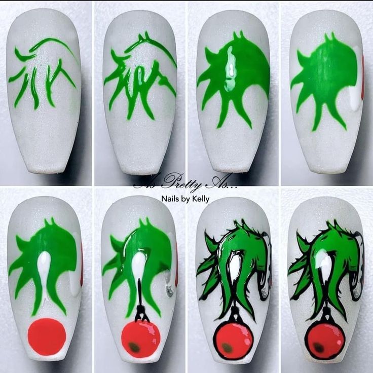 Xmas Nail Art, New Step, Fake Nails Designs, Nail Drawing, Nail Art For Beginners, Christmas Gel Nails, Nail Art Designs Diy, Christmas Nails Acrylic, Diy Nail Designs