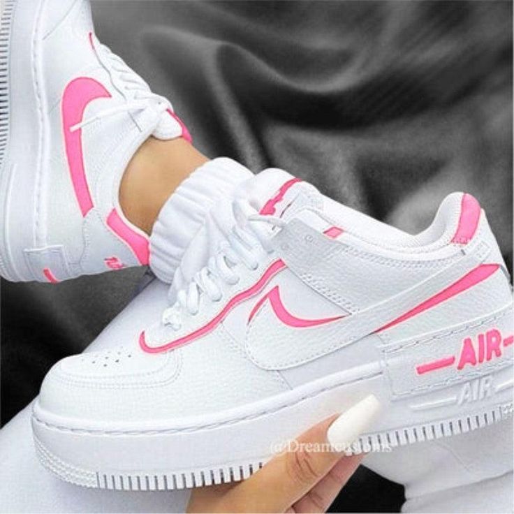 Pink Custom Air Force 1 Shadow-shecustomize Pink Air Force 1, Pink Nike Air, Air Force One Shoes, Nike Shoes Air Force, Air Force 1 Shadow, Dr Shoes, Trendy Shoes Sneakers, Preppy Shoes, Jordan Shoes Girls