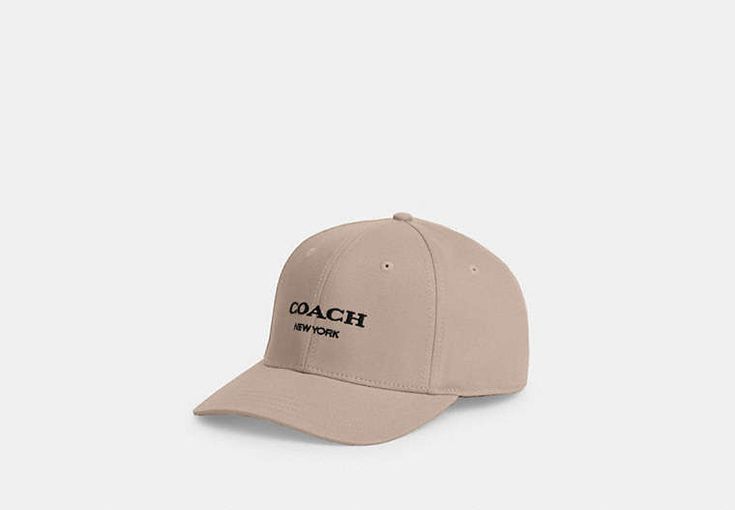 100% cotton Adjustable closure Style No. CAA64 | Coach Outlet Embroidered Baseball Hat - Grey, Size: Medium/Large Sling Bag Mini, Sustainable Bag, Embroidered Baseball, Coach Outlet, Baseball Hat, Belt Bag, Running Errands, Cotton Twill, Hats For Women