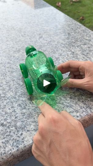 1.4M views · 10K reactions | Don't throw away the finished beverage bottles. Take your children to make a car that can speed up  
#parentchildcraft #handmadediy #turnwasteintotreasure #wasteutilization #diycar #recycledcraft #funwithkids #beveragebottlecraft #homemadetoys #creativeproject |  paper craft ideas  |  paper craft ideas  · Original audio Diy Car Projects, Marvel Diy, Craft Origami, M Craft, Diy Plastic Bottle, Paper Car, Car Craft, Homemade Toys, Plastic Bottle Crafts