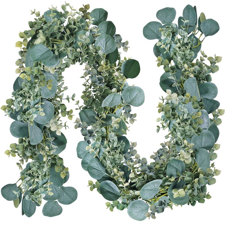 PRICES MAY VARY. Quantity: Artificial Mixed Eucalyptus Leaves Garland in 8.3' or 100" Long with adjustbale width. The mixed eucalyptus leaves includes silver dollar eucalyptus leaves in grey green and baby eucalyptus leaves in dusty green. They won't wilt or fade and are easy for adorning weddings. Color: The two eucalyptus different leaf types mix together beautifully! This natural green foliage and provides a natural look, perfect for adding a touch of nature to your decorations. Size: Fake Si Backdrop Garland, Greenery Wall Decor, Artificial Eucalyptus Garland, Ivy Wall, Faux Eucalyptus, Dollar Eucalyptus, Feuille Eucalyptus, Artificial Eucalyptus, Silver Dollar Eucalyptus