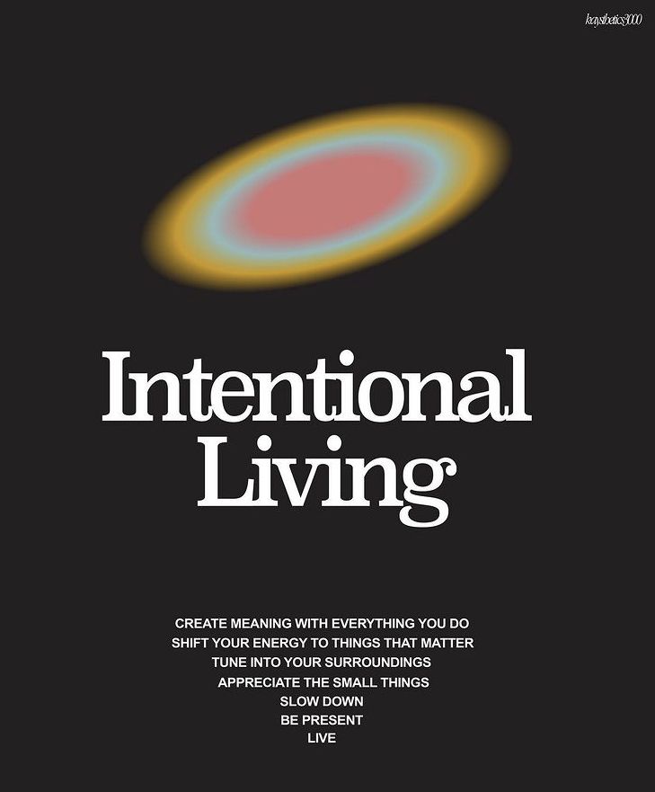 an advertisement for the international living magazine, featuring a black background with yellow and red circles