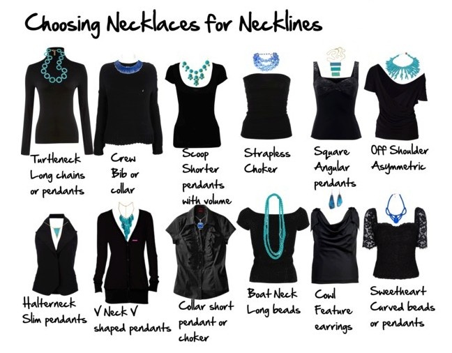 . Necklaces For Necklines, Types Of Clothing, Necklace For Neckline, Mode Tips, Rocker Girl, Home Fashion, Looks Style, Mode Inspiration, Every Girl