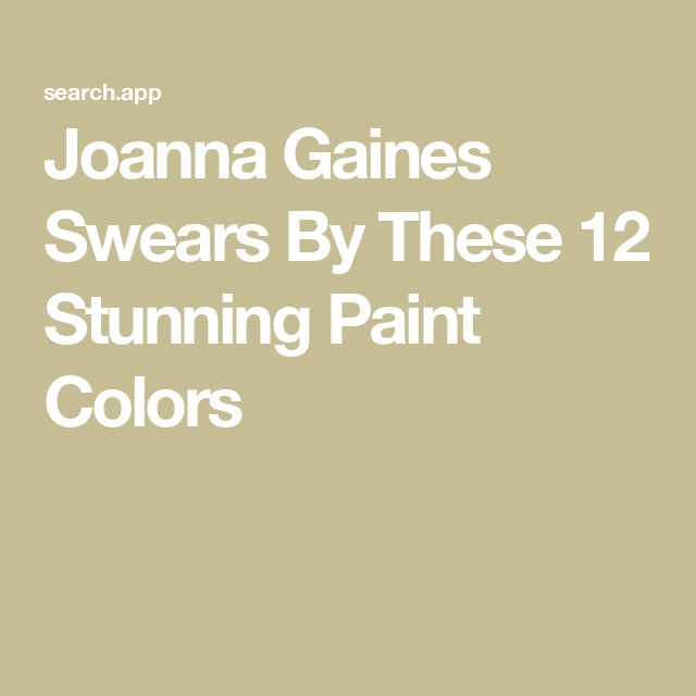 joanna garnes swears by these stunning paint colors cover art for sale