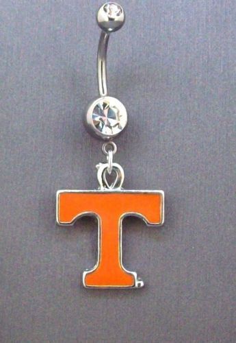 TENNESSEE-VOLUNTEERS-VOLS-ORANGE-T-DANGLE-BELLY-NAVEL-RING-27-NEW Women Soccer, Navel Ring, Tennessee Volunteers, Navel Rings, Womens Soccer, Jewelry Ideas, Ncaa, Belly Button Rings, Tennessee