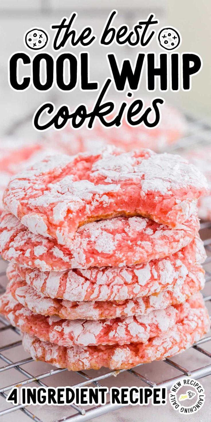 the best cool whip cookies recipe with text overlay