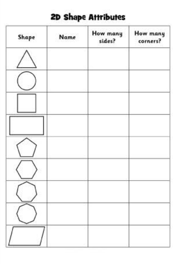 a worksheet with shapes and numbers to help students learn how to make shapes