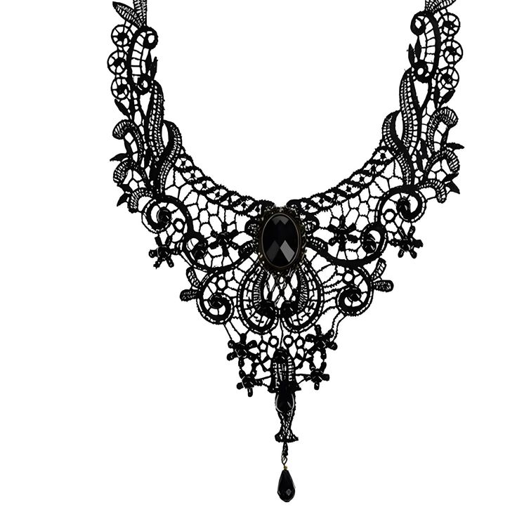 PRICES MAY VARY. Design:Black collar choker design concept is unique and classical,it is personality but also creativity,suitable for fashion lovers. Material:Gothic black tassel necklace is made of lace and alloy,ues superb electroplating process,polishing to a bright shine.It's a fashion necklace. Great Gifts: It also can be a gift for your best friends, lover, family, and so on when their birthday party or your anniversary. Perfect Suitable Occasion: Due to this item is vintage, goth, boho, p Gothic Halloween Clavicle Chain Necklace, Gothic Necklaces For Halloween Costume Party, Gothic Clavicle Chain Necklace For Halloween, Punk Jewelry For Halloween Costume Party, Gothic Clavicle Chain Jewelry For Halloween, Vampire Style Halloween Choker Jewelry, Black Vampire Style Choker Necklace, Punk Style Halloween Festival Necklaces, Vampire Style Black Jewelry For Festivals