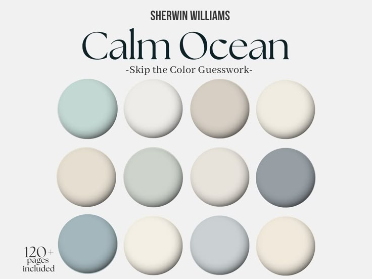 the book cover for calm ocean by sheryln williams, featuring different shades of blue and