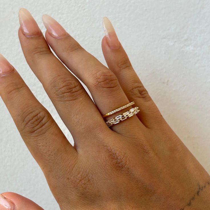 Emerald Ring | Minimalist Jewelry | Truly Blessed Jewels – TBJ Gold Stackable Jewelry For Summer, Gold Stackable Summer Jewelry, Summer Gold Stackable Jewelry, Elegant Rings For Summer Beach Occasions, Elegant Summer Beach Rings, Gold Rings For Summer, Dainty Summer Promise Ring, Gold Ring For Summer Promise, Gold Promise Ring For Summer