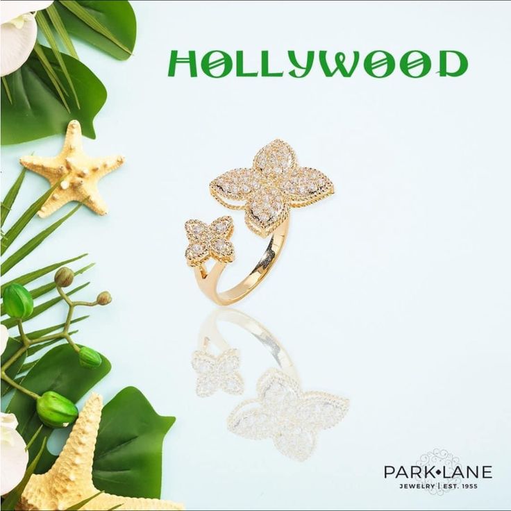 Park Lane Hollywood Ring Size 9. Iconic Designer Style Quatrefoil Symbol High Polished Gold Finish Micro Pave Czs. Park Lane Jewelry Rings, Park Lane Rings, Park Lane Jewelry, Natural Organic Skincare, Park Lane, Young Living Essential Oils, Micro Pave, Designer Style, Womens Jewelry Rings