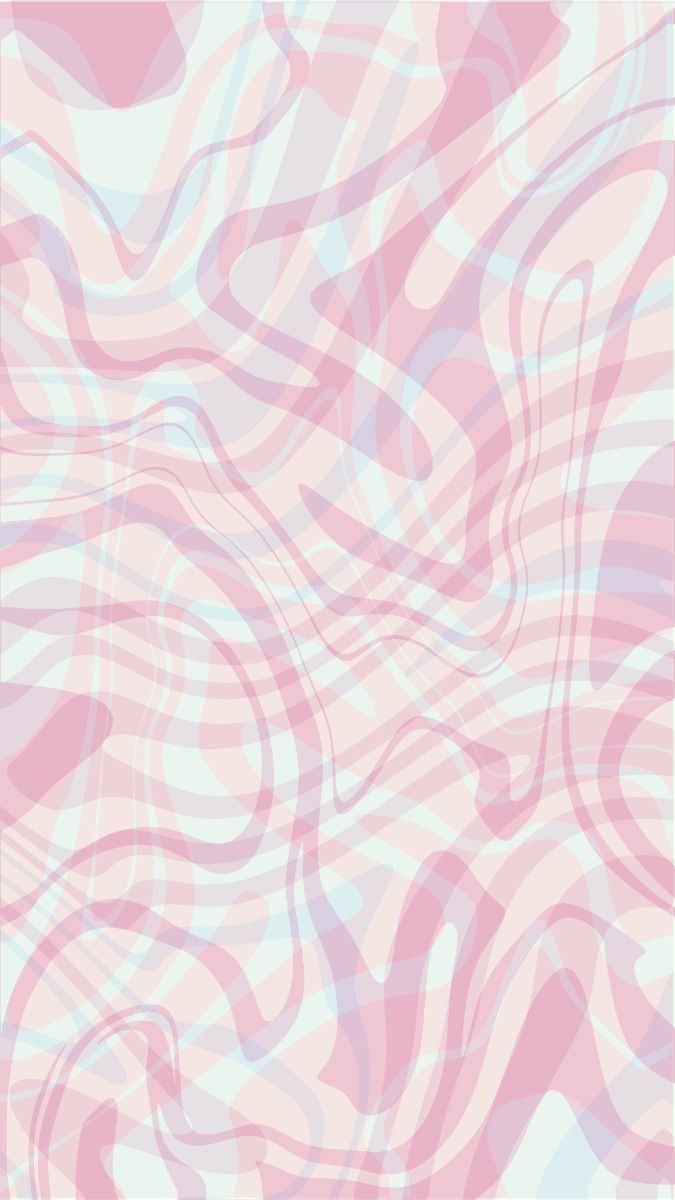 an abstract pink and white background with wavy lines