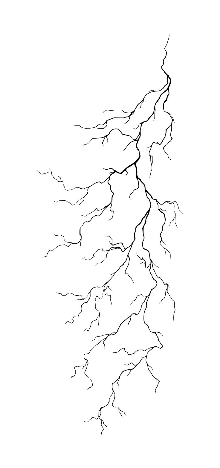 Lighting Stencil Tattoo, Lightning Bolt Tattoo Stencil, Lightning Bolt Stencil, Lightening Tattoo Design, Lightening Tattoo Stencil, Lightning Bolts Tattoos, Lightning Tattoo On Back, Tattoo Thunder And Lightning, Thigh Lightning Tattoo