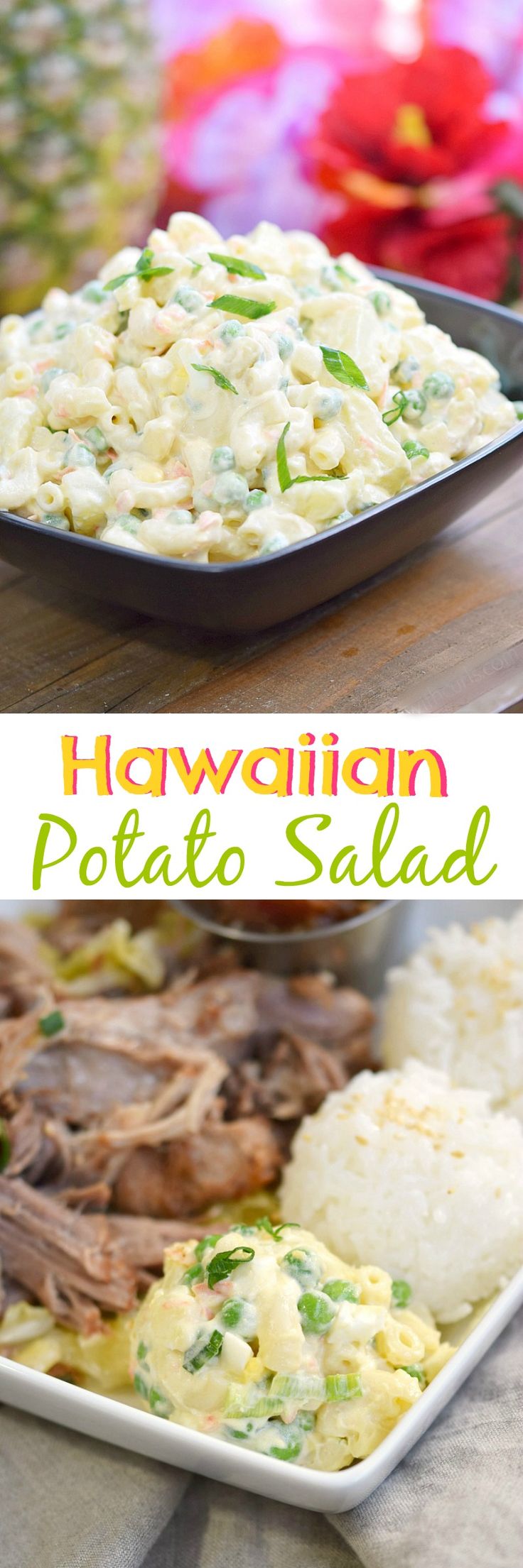 this hawaiian potato salad is the perfect side dish for any meal