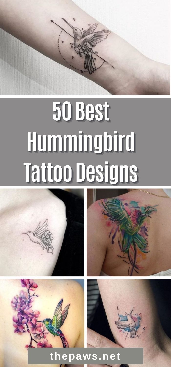 the top 50 best hummingbird tattoo designs for men and women in their own hands