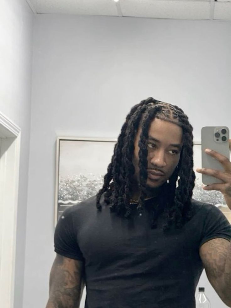 Guy Loc Styles, Fine Men With Dreads, Long Twists Black Men Hair, Dreads Men Styles, Fine Older Men, Locs Styles For Men, Jumbo Dreads, Locks For Men, Loc Hairstyles Men