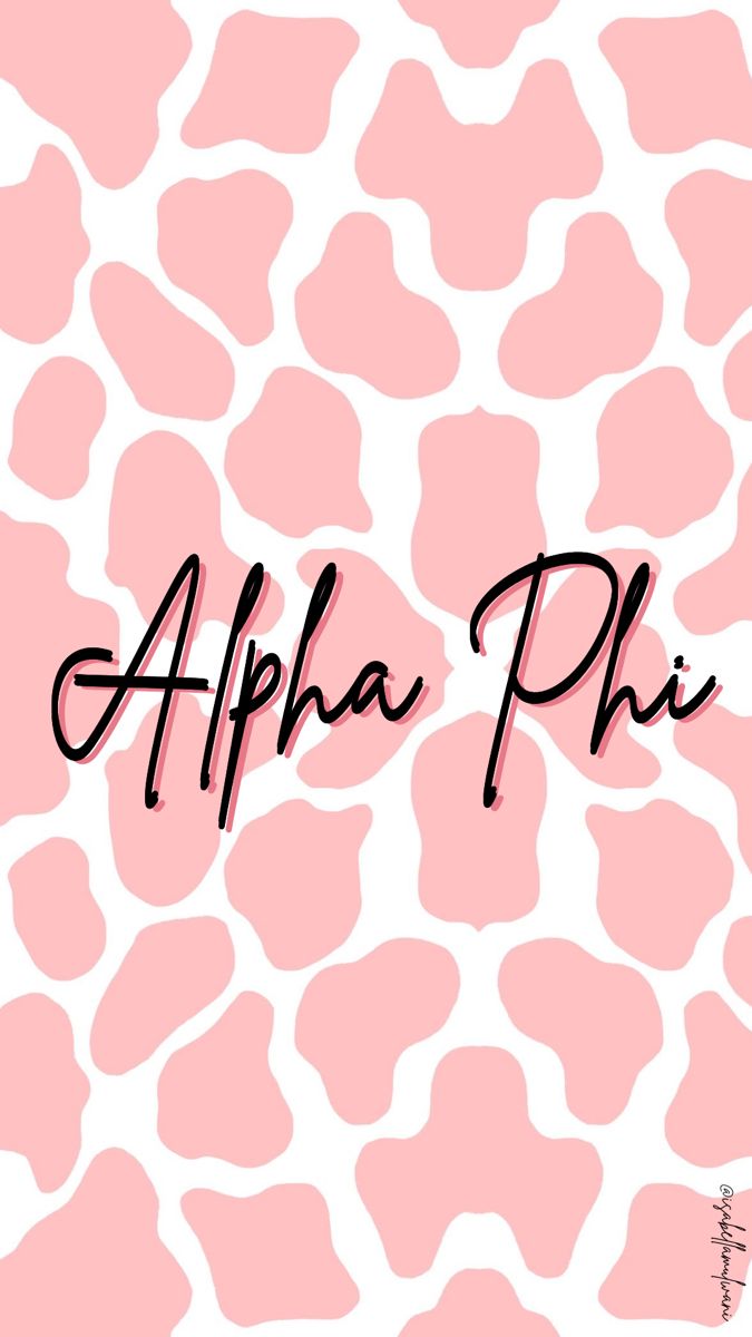 an animal print pattern with the word, alphabet phi on it's bottom corner