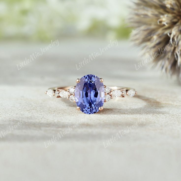 Unique Oval Shape Cornflower Sapphire Engagement Ring Solid Gold Blue Gemstone Wedding Ring Moissanite Cluster Promise Rings For Women ◆RING DETAILS: ❃Engagement ring: Centre Stone: Stone: Lab Grown Sapphire Shape: Oval cut 6x8mm Side Stones: Stone: Moissanite Shape: Round & Marquise cut Weight: About 0.196t Clarity - SI-VS Color- G-H ❃Band Width:1.6mm ◆All ring sizes are available, If you can't find your ring size in the list, please feel free to contact me. ◆Metal Options. Available in Sterlin Cornflower Sapphire Engagement Ring, Cornflower Sapphire, Gemstone Wedding Ring, Gemstone Wedding, Gemstone Wedding Rings, Blue Engagement Ring, Cute Engagement Rings, Full Eternity Ring, Ring Moissanite