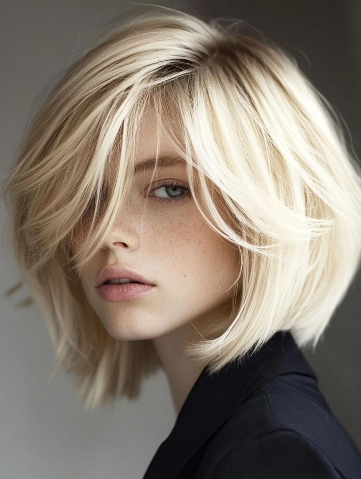 Chic Bob Haircuts for Thick Hair: Top Styles for Effortless Elegance Graduated Layers, Bob Haircuts For Thick Hair, Forced Haircut, Chic Bob, Hairstyle For Chubby Face, Fall Blonde Hair, Haircuts For Thick Hair, Blonde Ambition, Best Bob Haircuts