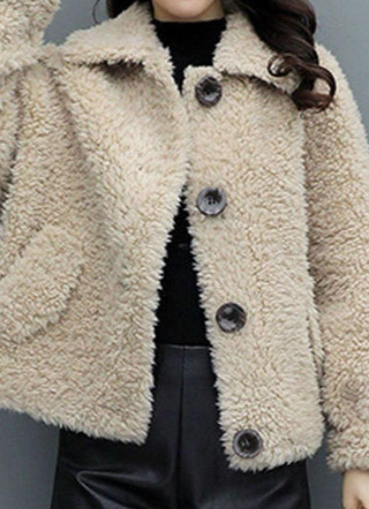 Pure Color Women Short Lamb Hair Loose Fur Coat Casual Design, Loose Hairstyles, Cheap Fashion, Coat Fashion, Pure Color, Outerwear Women, Fall Autumn, Coats For Women, Fur Coat