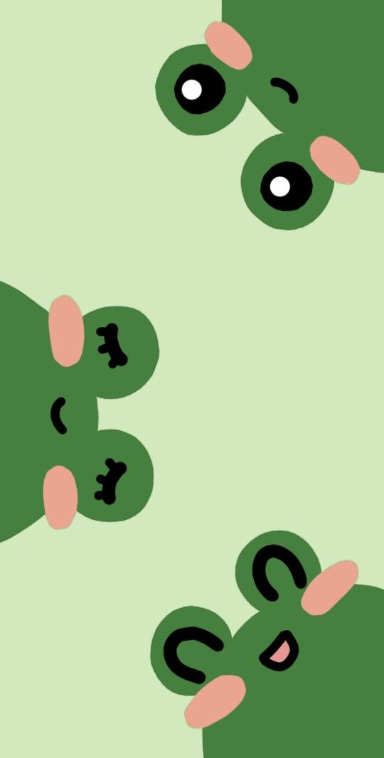 two green bears with question marks on their faces, one is looking at the camera