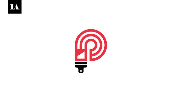 a light bulb with the letter p in it's center and an arrow on top