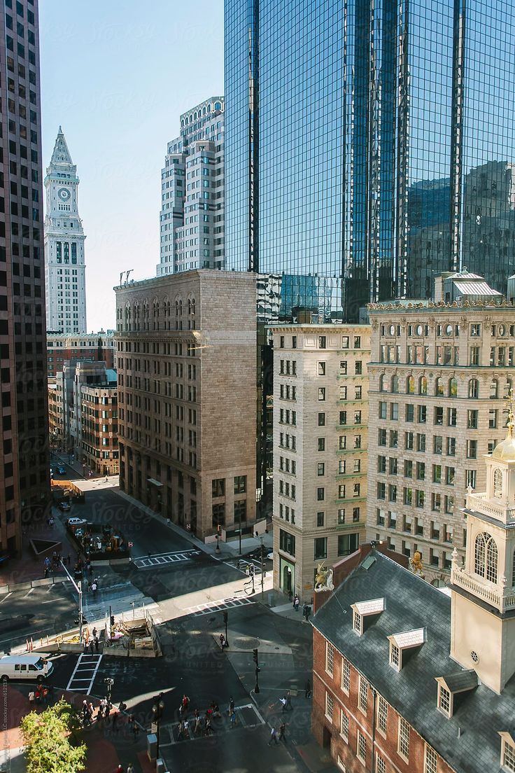 the city is full of tall buildings and skyscrapers