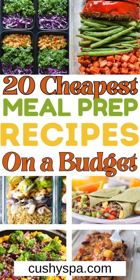 20 cheap meal prep recipes on a budget