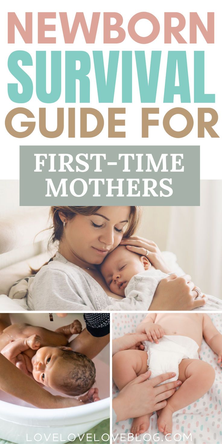 Collage of newborn tips and tricks for first-time moms. Breastfeeding Positions Newborn, Newborn First Week, Newborn Baby Hacks, First Time Mom Tips, Newborn Survival Guide, Newborn Survival, Baby Hospital Photos, Baby Essential List, Best Parenting Books