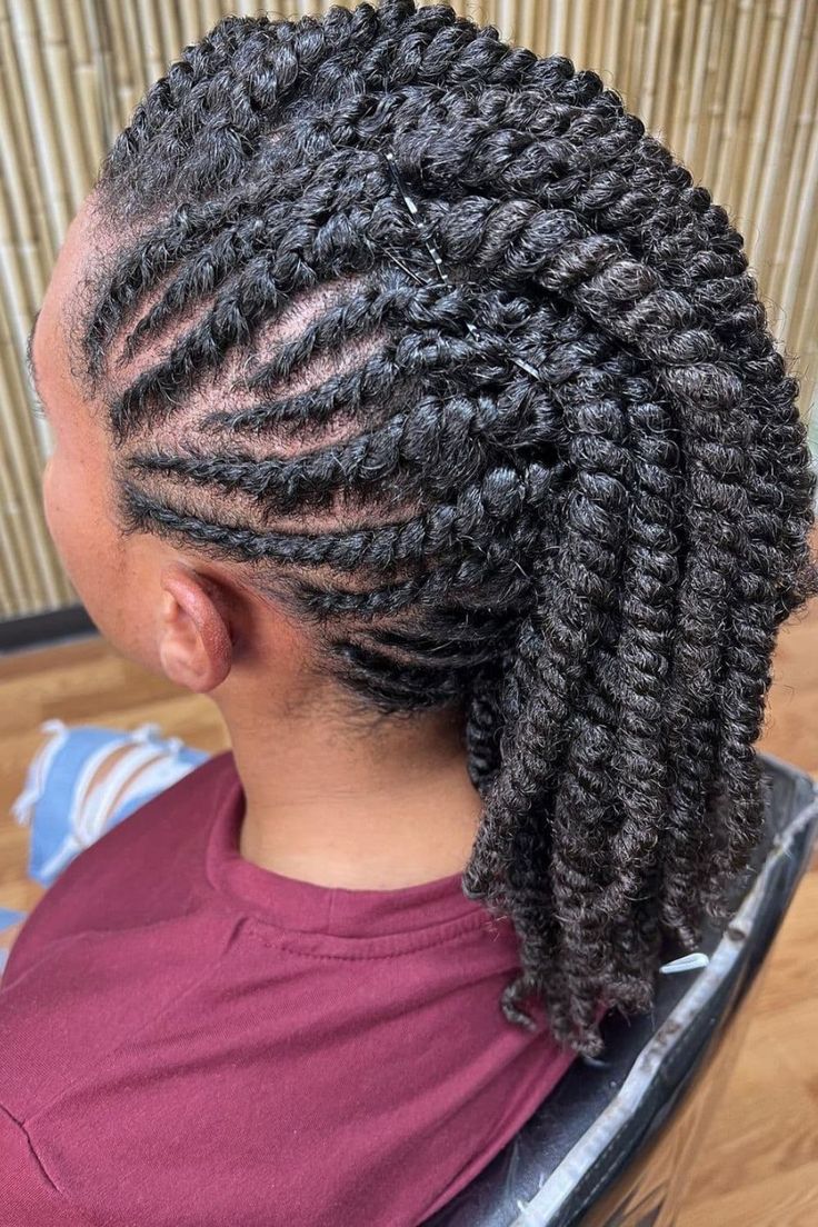 25 Two-Strand Twist Hairstyles for Women: Turn Heads with Trendy Twists | Lookosm Twist Hairstyles For Women, Two Strand Twist Hairstyles, Women With Natural Hair, Short Hair Twist Styles, Natural Hair Cuts, Face Framing Bangs, Twist Ponytail, Two Strand Twist, Hair Wrap Scarf