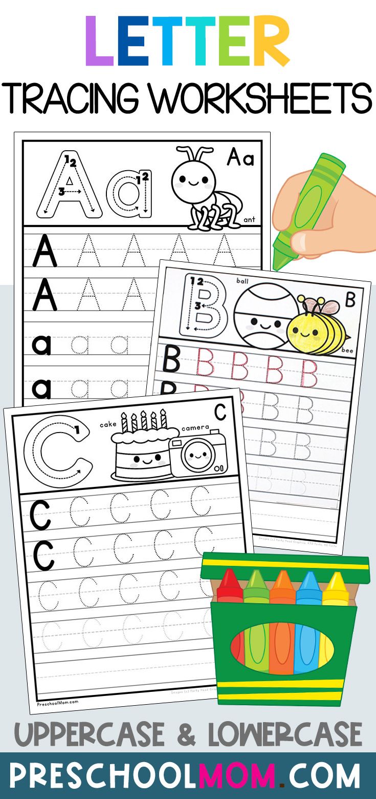 letter practice worksheets for preschool and homeschool students to practice their handwriting skills