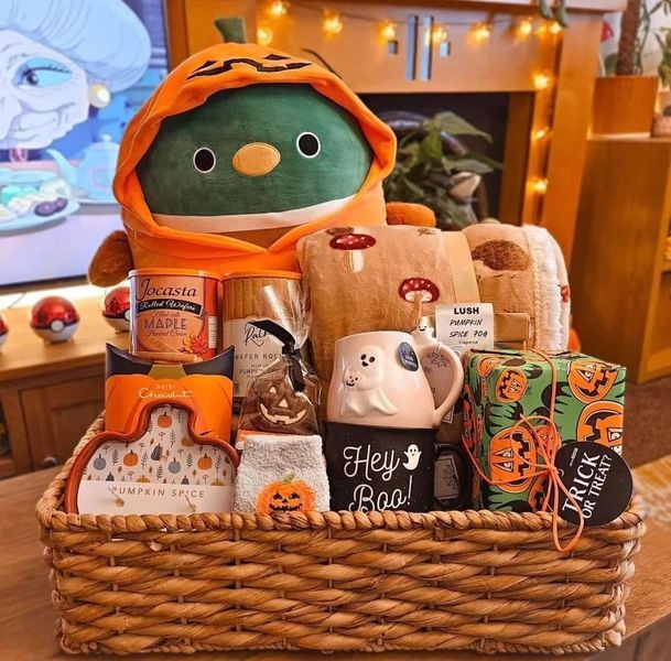 a basket filled with lots of different items