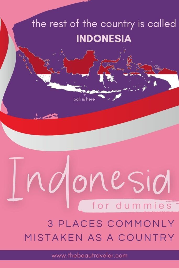 an advertisement for indonesia with the country's flag