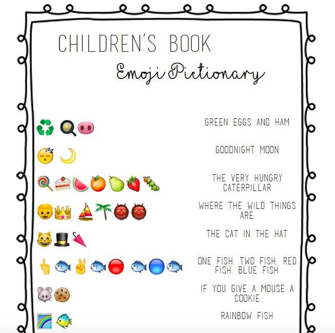 the children's book emoj dictionary is filled with pictures and words to help kids learn