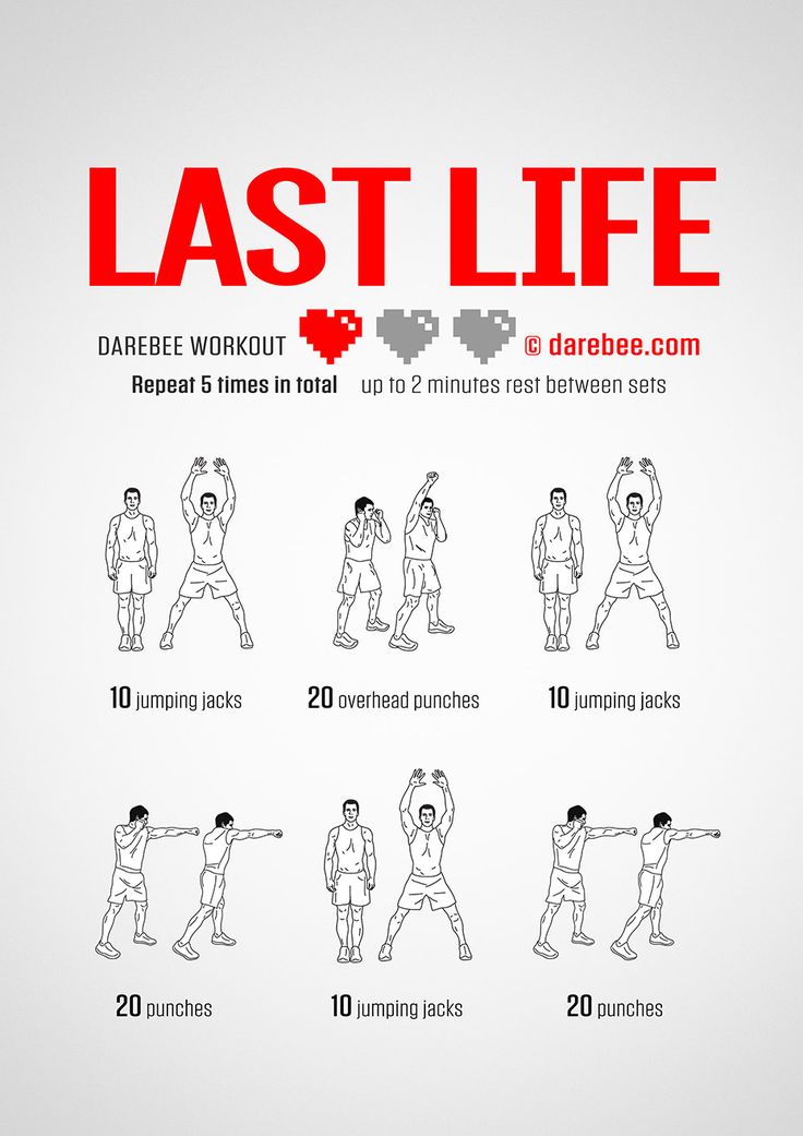 a poster with instructions on how to do the last life exercise in 10 minutes or less