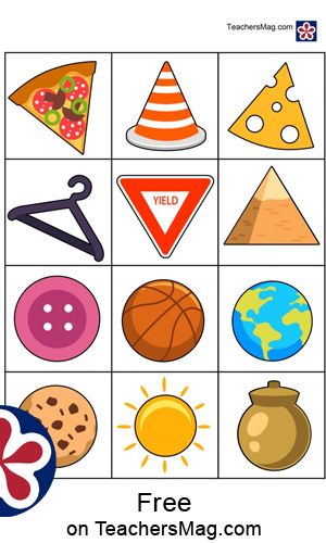 a printable worksheet for kids to learn shapes and numbers with their own pictures