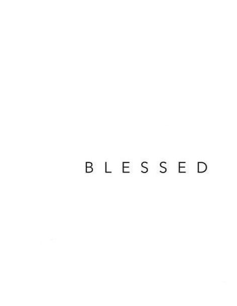 the word blessing written in black ink on a white background