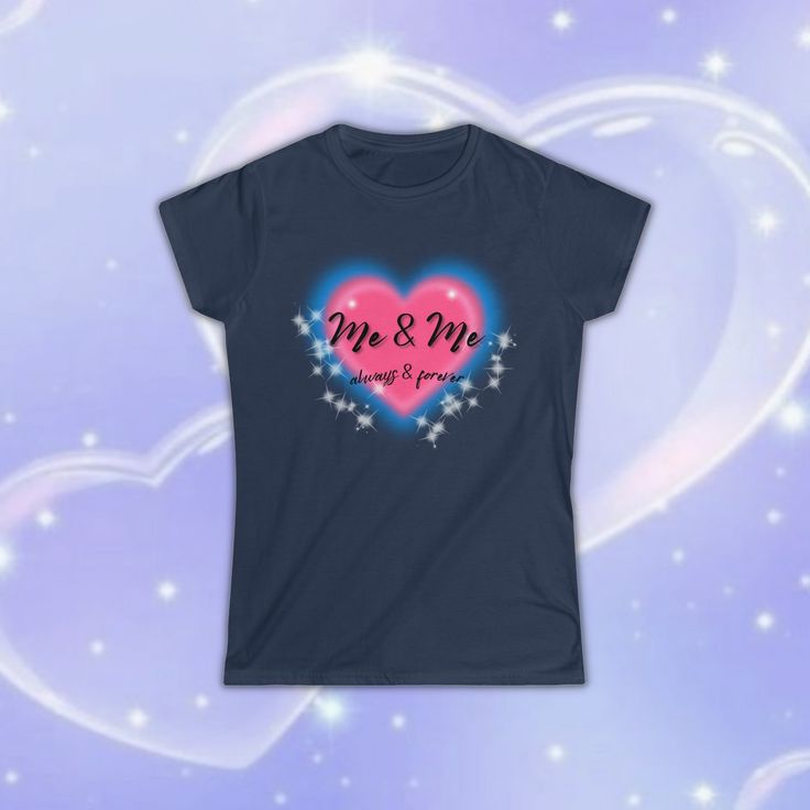 Heart Tee Shirt, Airbrush T Shirts, Activities For Girls, Slogan Shirts, Streetwear Shirts, Love Graphic, Aesthetic Shirt, I Love Me, Paint Design