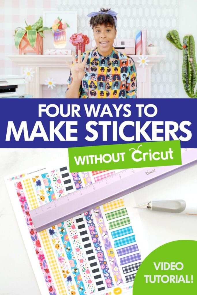 four ways to make stickers without cricut