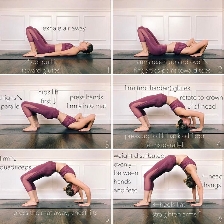 a woman doing a yoga pose on the floor