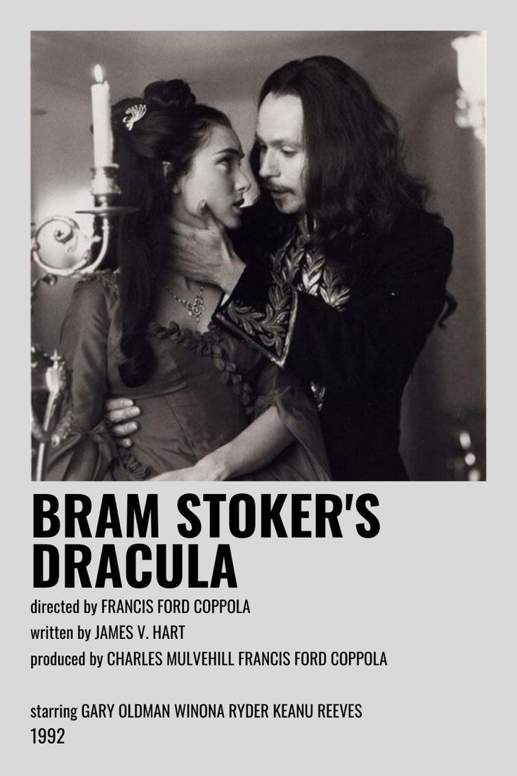 the poster for braam stoker's dracula