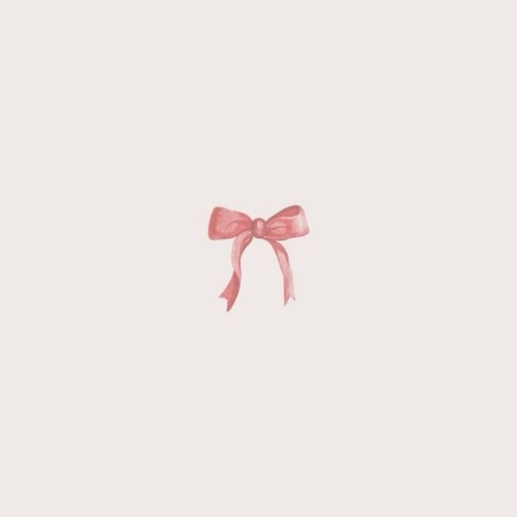 a pink bow on a white background