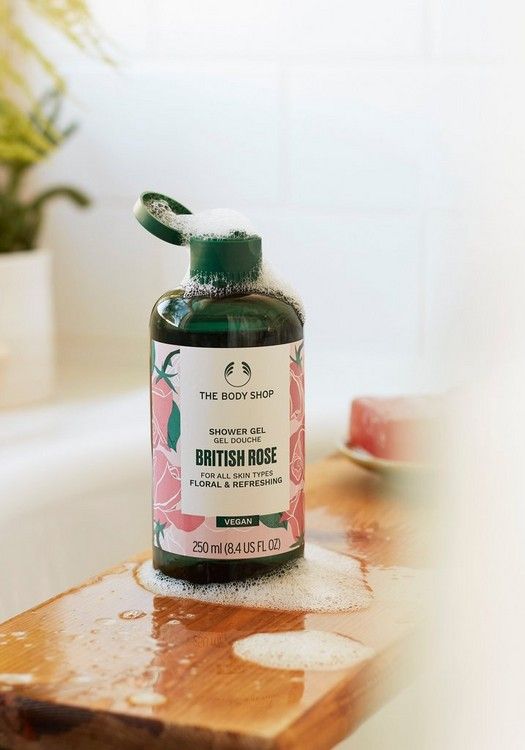 British Rose Shower Gel | Body Care | The Body Shop Rose Shower Gel, British Rose, Living On The Edge, Rose Fragrance, Sweet Smell, Aloe Vera Leaf, Body Cleanser, Smells Amazing, Luxury Beauty