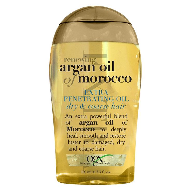 Ogx Extra Strength Moroccan Argan Oil Penetrating Hair Oil Ogx Hair, Brazilian Keratin Therapy, Argan Oil Morocco, Ogx Hair Products, Best Hair Oil, Argan Oil Hair, Moroccan Argan Oil, Healing Oils, Black Hair Care