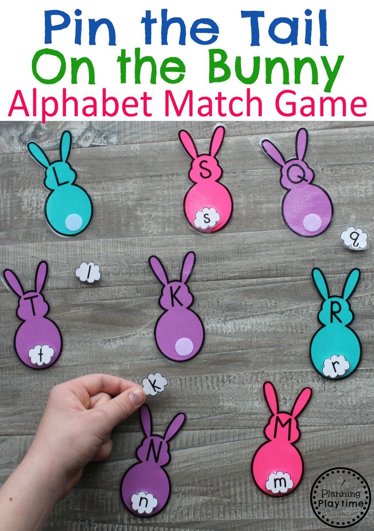 an alphabet match game for kids to play with the letter s and bunny on the bunnies