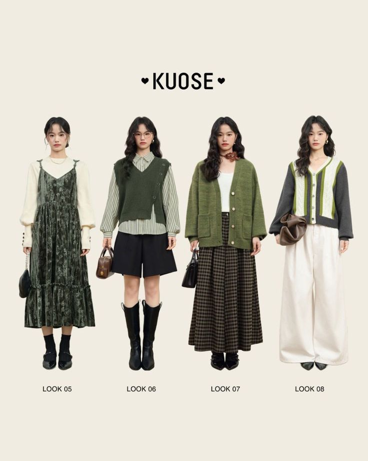 Outfit Ideas Japan November, Soft Autumn Korean, Fast Fashion Aesthetic, Korea Fall Outfit, Earthy Outfits Winter, Korea Winter Outfit, Soft Autumn Aesthetic, Autumn Outfits In Korea, Earthy Aesthetic Fashion