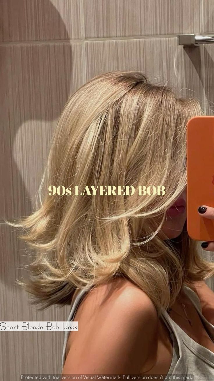 Short Blonde Bob Ideas | Short hair | Low taper fade haircut | Short Blonde hair | Shoulder length hair Subtly Layered Sandy Blonde Bob. Cut slightly shorter in the back for extra volume on the crown, this multi-tone  bob has only a few weight-removing layers to support the dimensional color scheme. Short Hair Low Taper, Blonde Hair Shoulder Length, 90s Layered Bob, Fade Haircut Short, Short Blonde Bob, Low Taper Fade Haircut, Bob Ideas, Low Taper Fade, Low Taper