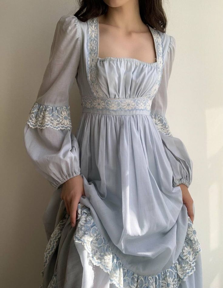 Gaun Abad Pertengahan, 파티 드레스, Old Fashion Dresses, Fairytale Dress, Gunne Sax, Fantasy Dress, Mode Inspiration, Laura Ashley, Looks Vintage